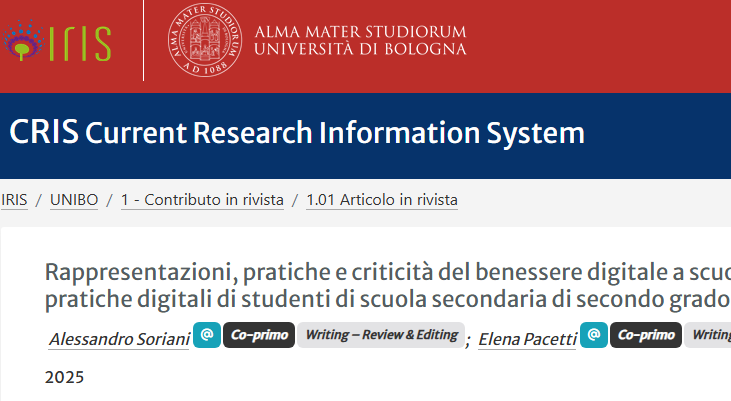 Rappresentazioni, pratiche e criticità del benessere digitale a scuola